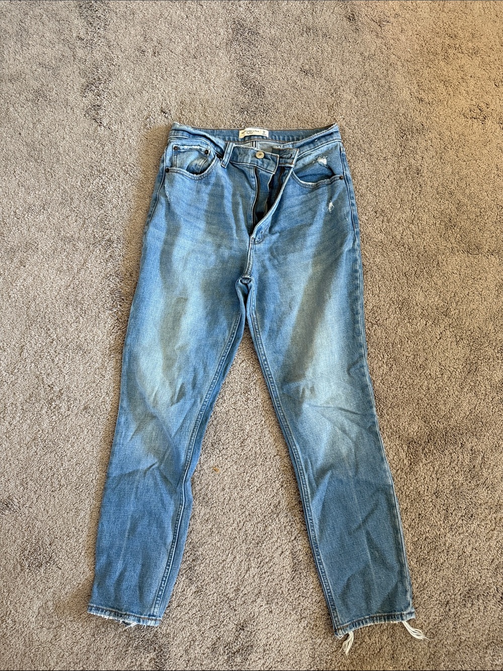 Abercrombie & Fitch Light Blue Ankle Jeans